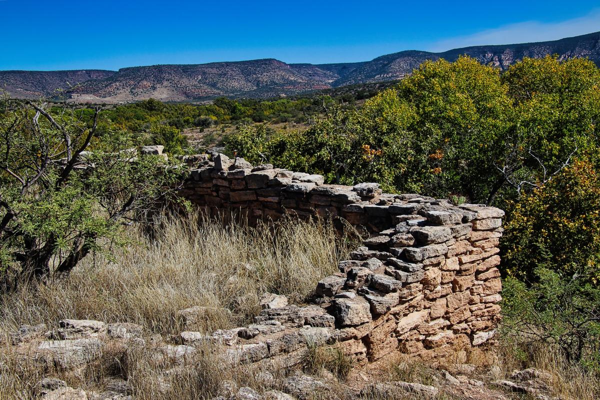 I found shade in the forest located on the outer rim of Montezuma Castle Well.