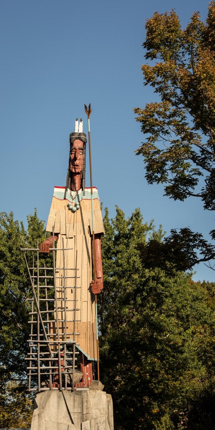 Visit the Striking Skowhegan Indian Monument, a Local Landmark