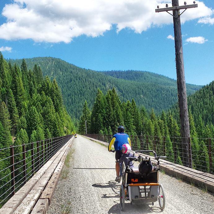Bike forest tunnels and admire mountain views on an exciting fall trip.