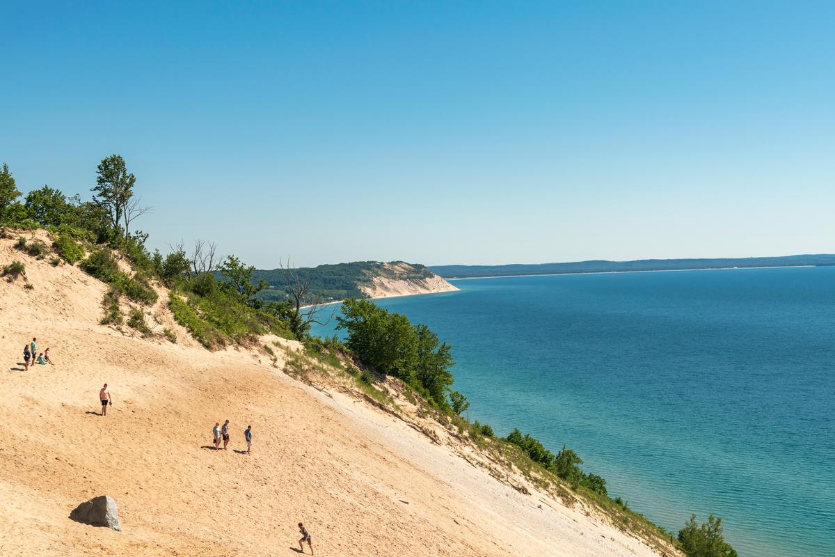 Sleeping Bear Dunes National Seashore on Lake Michigan
