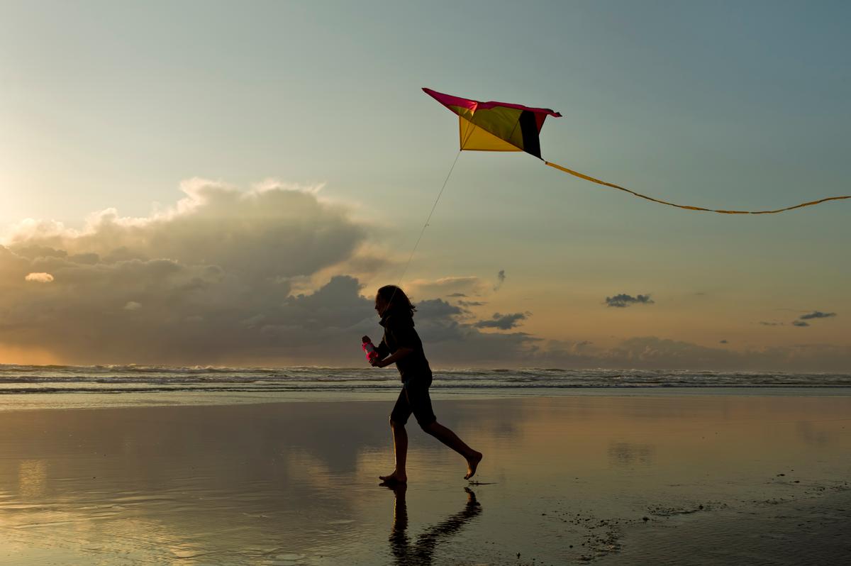Nye Beach in Newport, Oregon