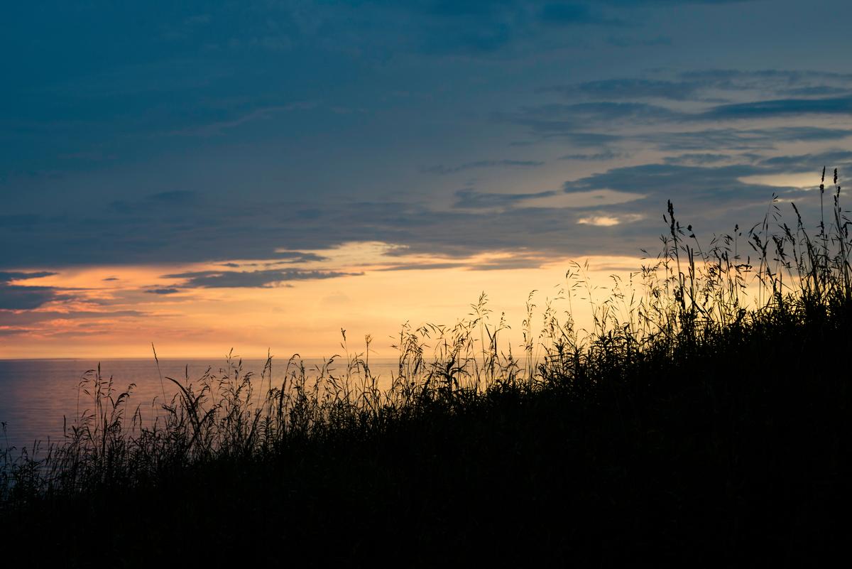 Sunset over Lake Michigan
