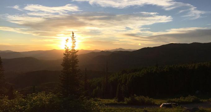 Sunset in Steamboat Springs, Colorado