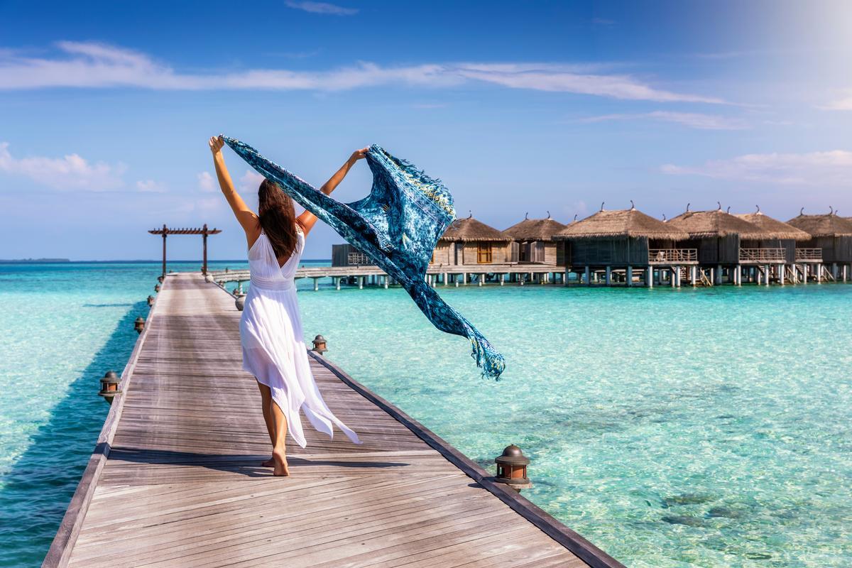 Overwater bungalows, surreal lagoons, and five-star serenity in the Indian Ocean’s most romantic retreat.