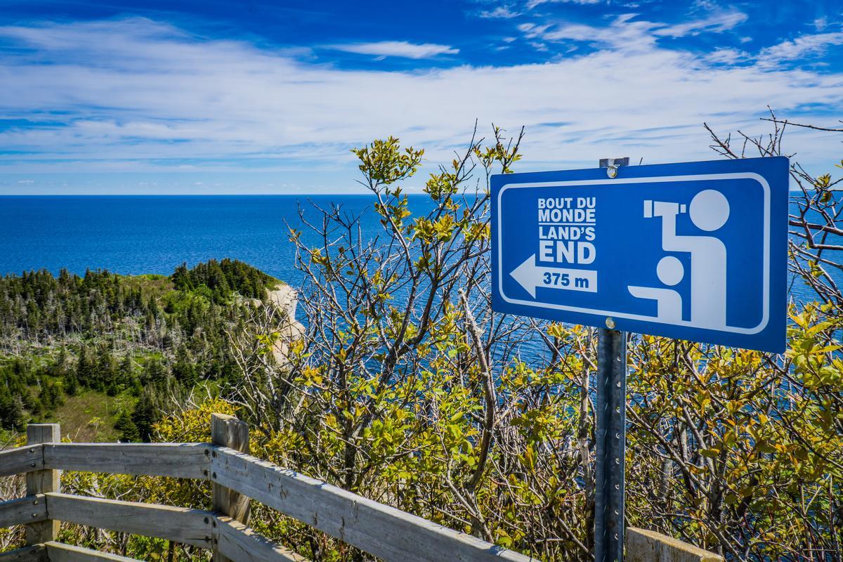 Sign at Forillon National Park