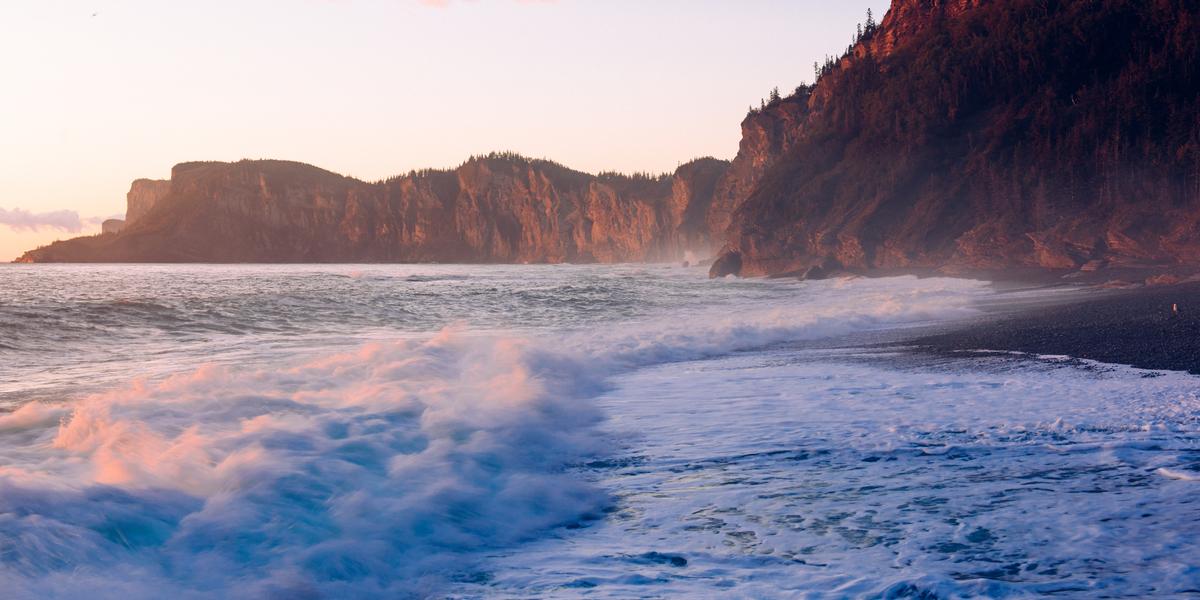 Rocky beach at Forillon National Park