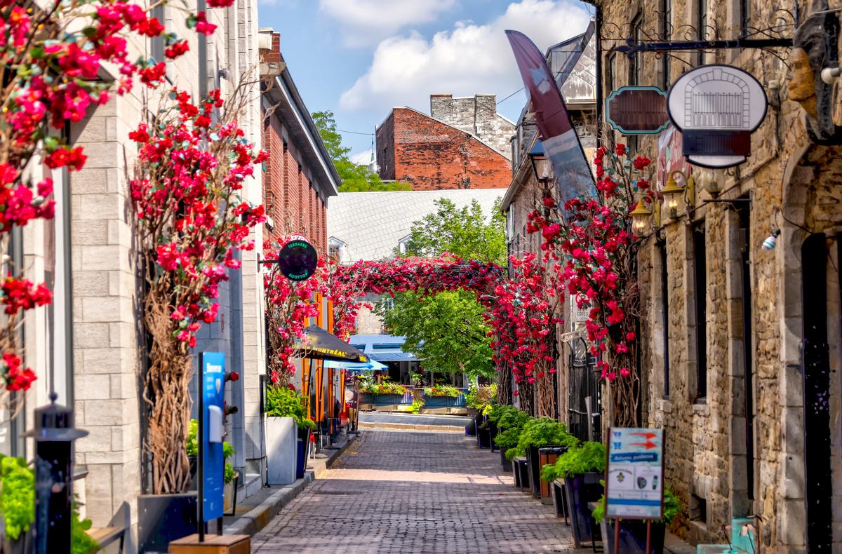 Old Montreal in the spring