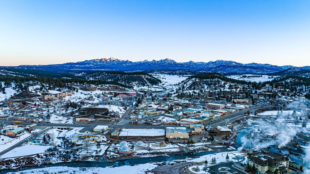 Relax in geothermal hot springs after you ski or hike.