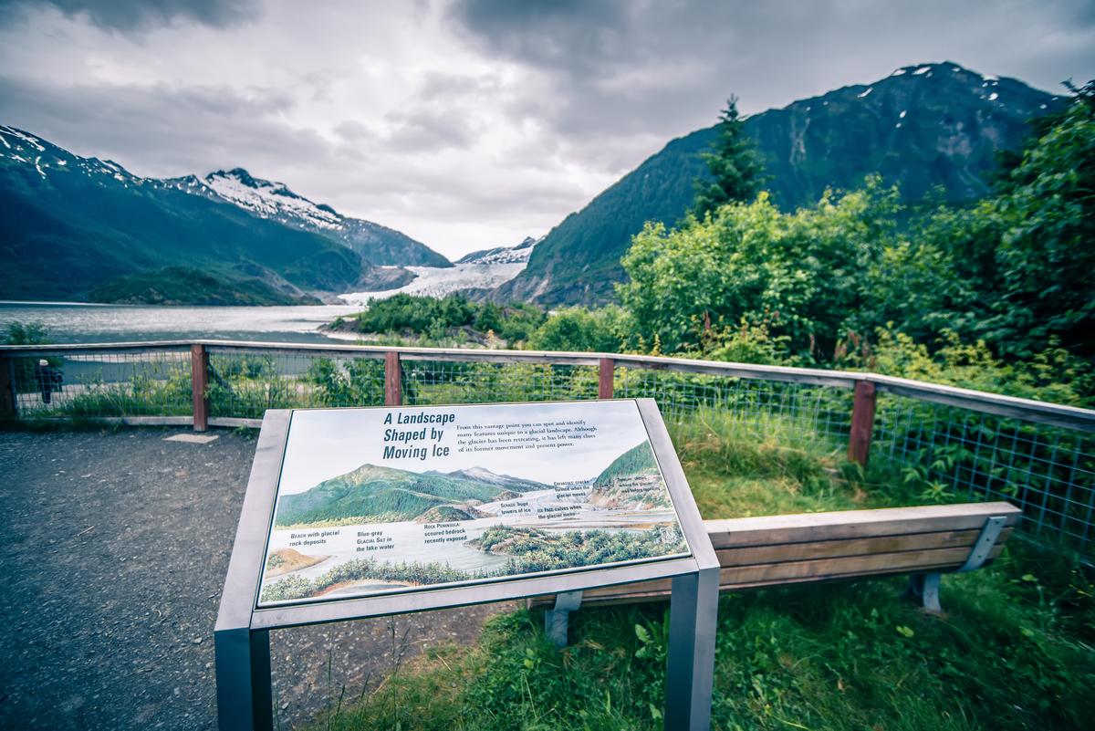 Sign near Mendenhall Glacier