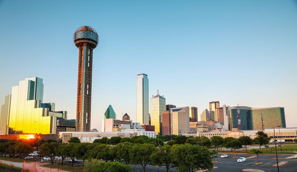 Look at 360 degree views from the Reunion Tower