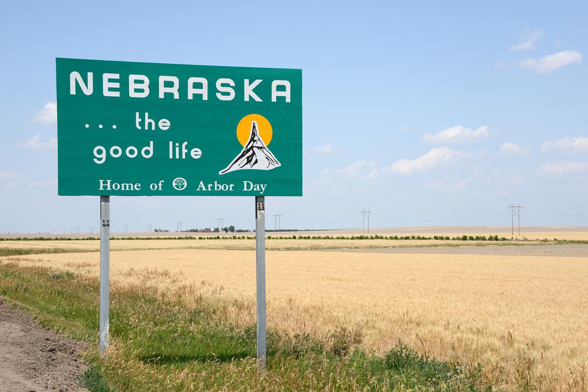 Nebraska Welcome sign