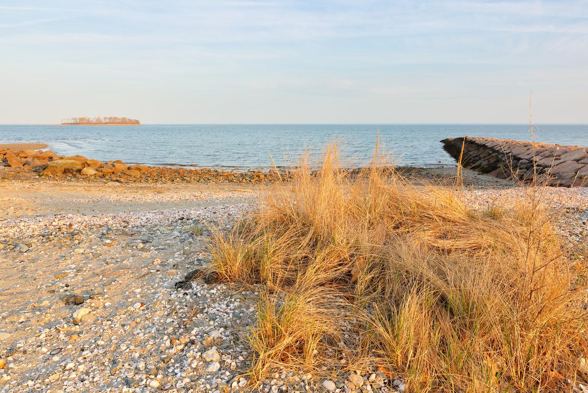 Silver Sand Beach at Sunset, Milford, Connecticut