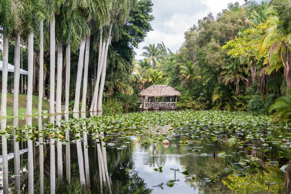 Explore tropical grounds and tour the historic home on a peaceful spring visit.
