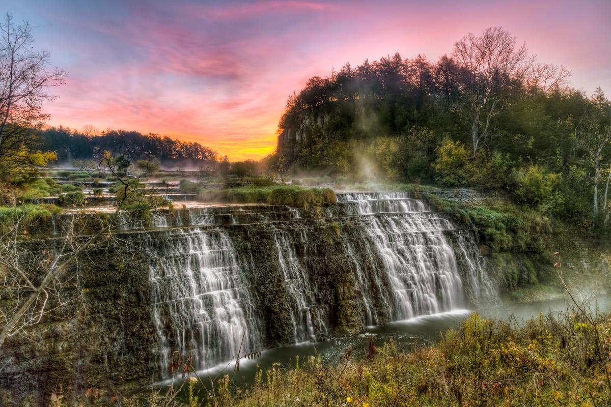 Thunder Bay Falls Sunrise - Galena, Illinois