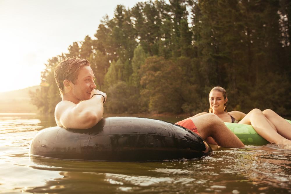 Launch a Relaxing Tube Ride at Landa Falls