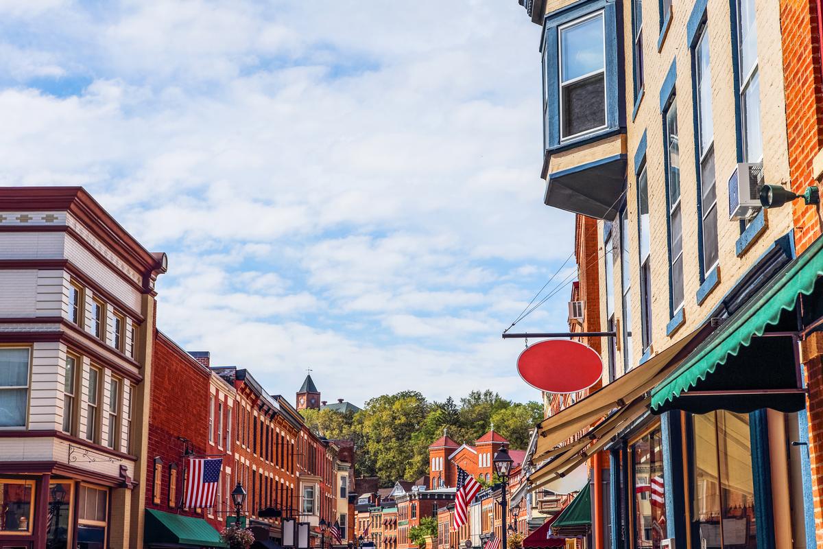 Shops along main street, Galena, Illinois