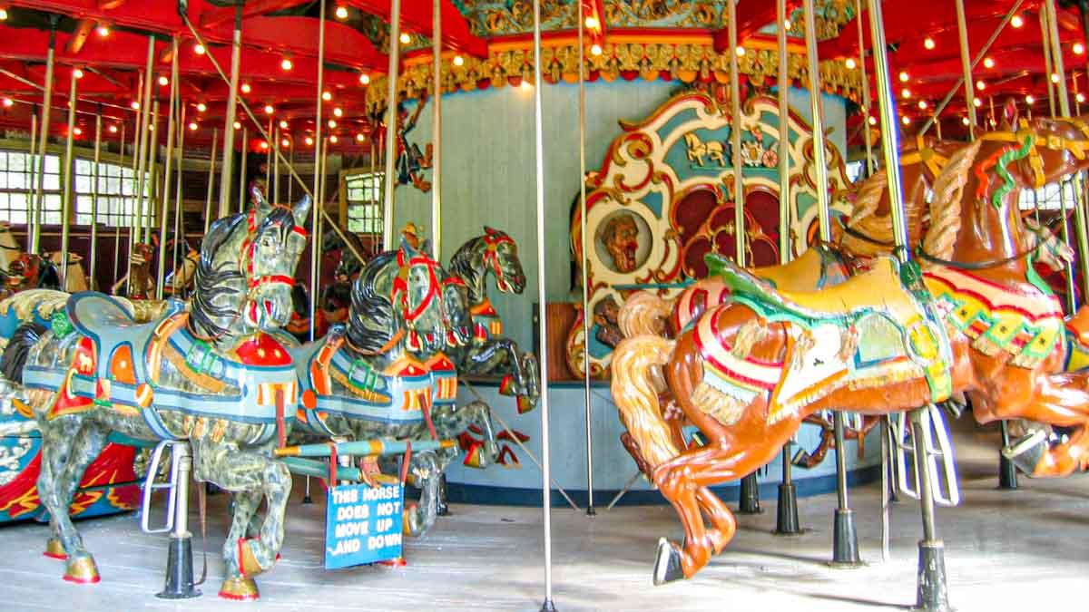 I took this photo while I was waiting with my son for the carousel to open.