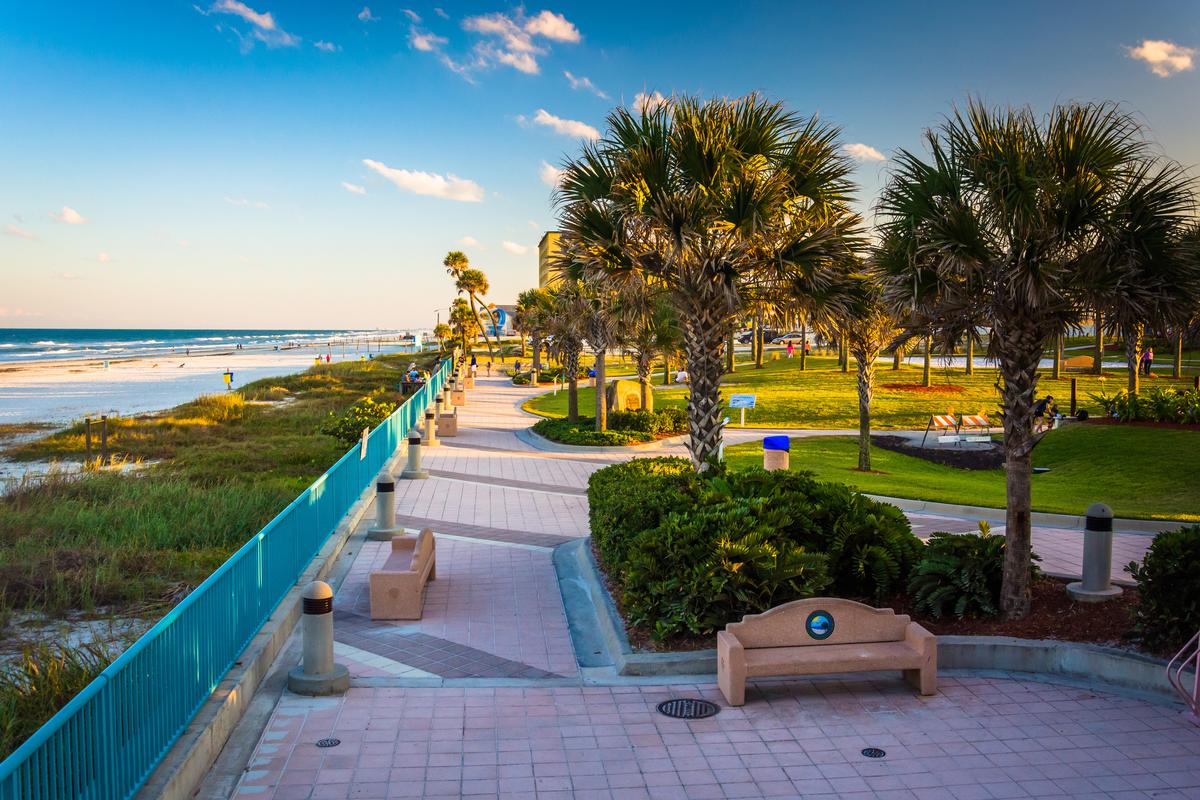 I loved strolling along the promenade in Daytona Beach
