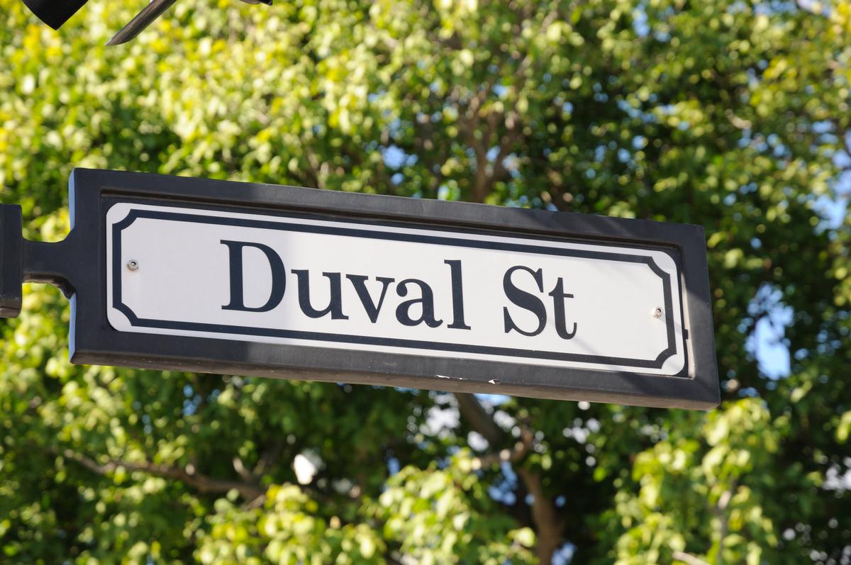 Duval street sign
