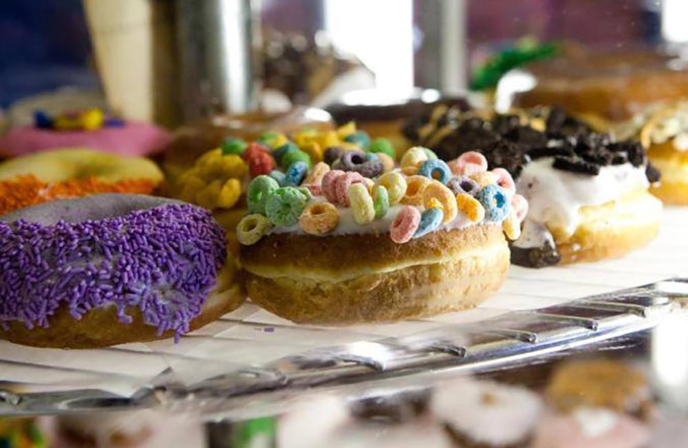 Try wild doughnut flavors and snap pics at this unusual sweet spot.