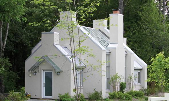 Stay in themed cottages and explore scenic trails on an unusual couples trip.