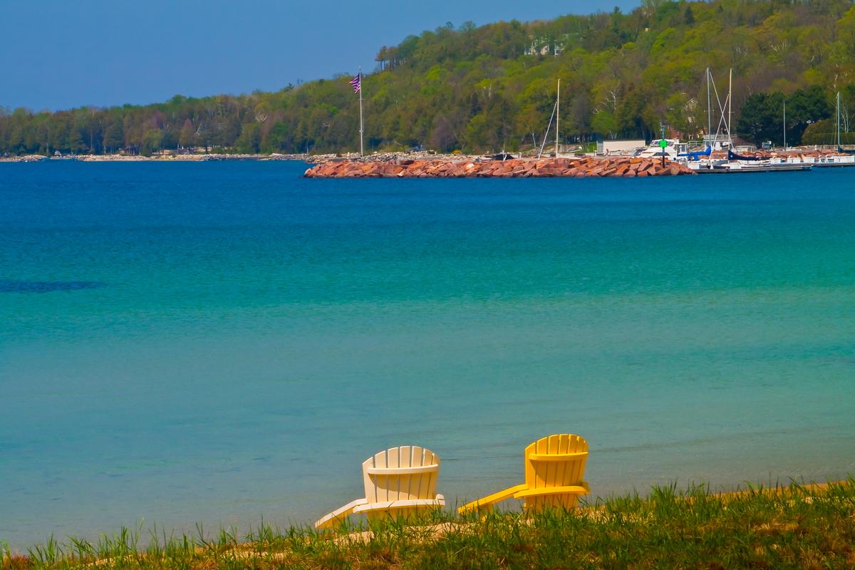 The Village of Egg Harbor Across Green Bay
