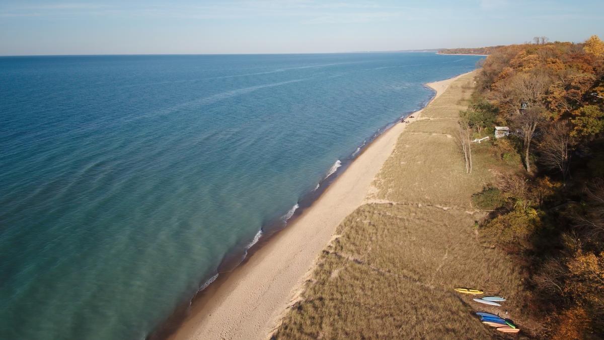 Union Pier beach Michigan