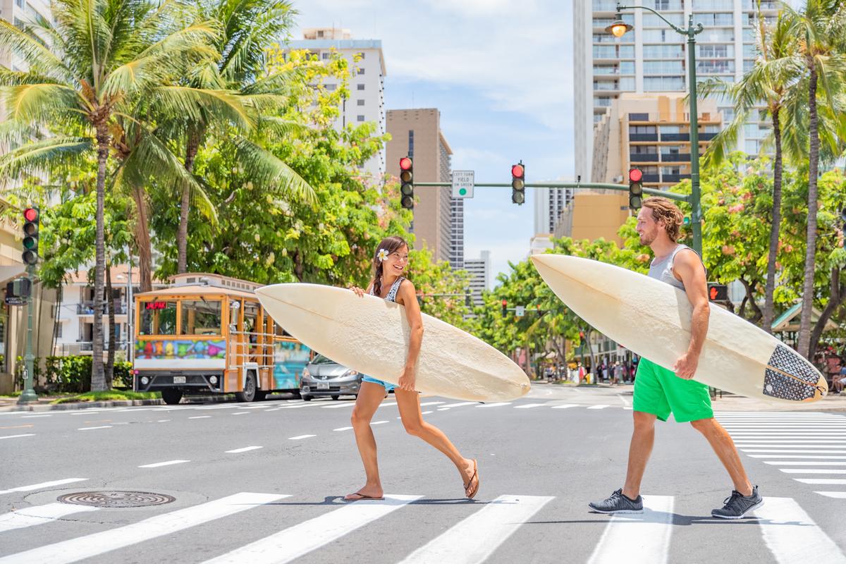 Beach living vibes in Waikiki, Oahu