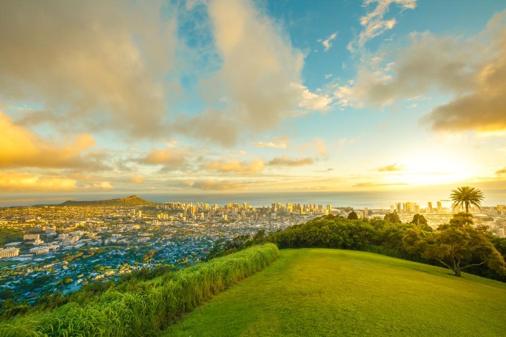 Admire sweeping Honolulu views and enjoy a romantic sunset picnic spot.