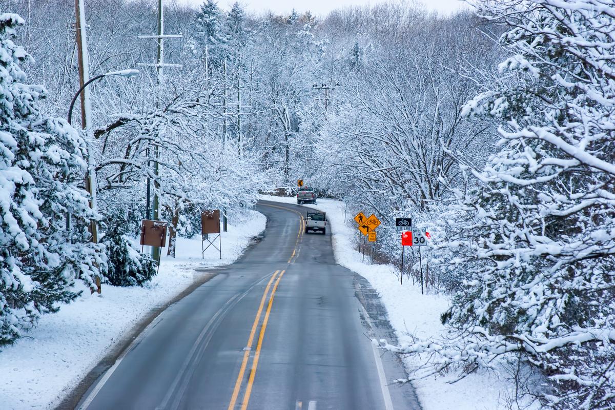 Snow in Ann Arbor