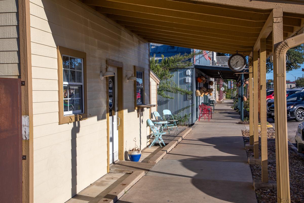 The Main Street in Fredericksburg, also known as The Magic Mile