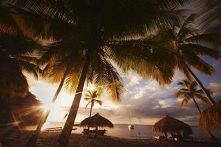 Sunset on the Beach in St. Lucia