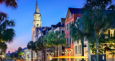 Charleston, South Carolina at night