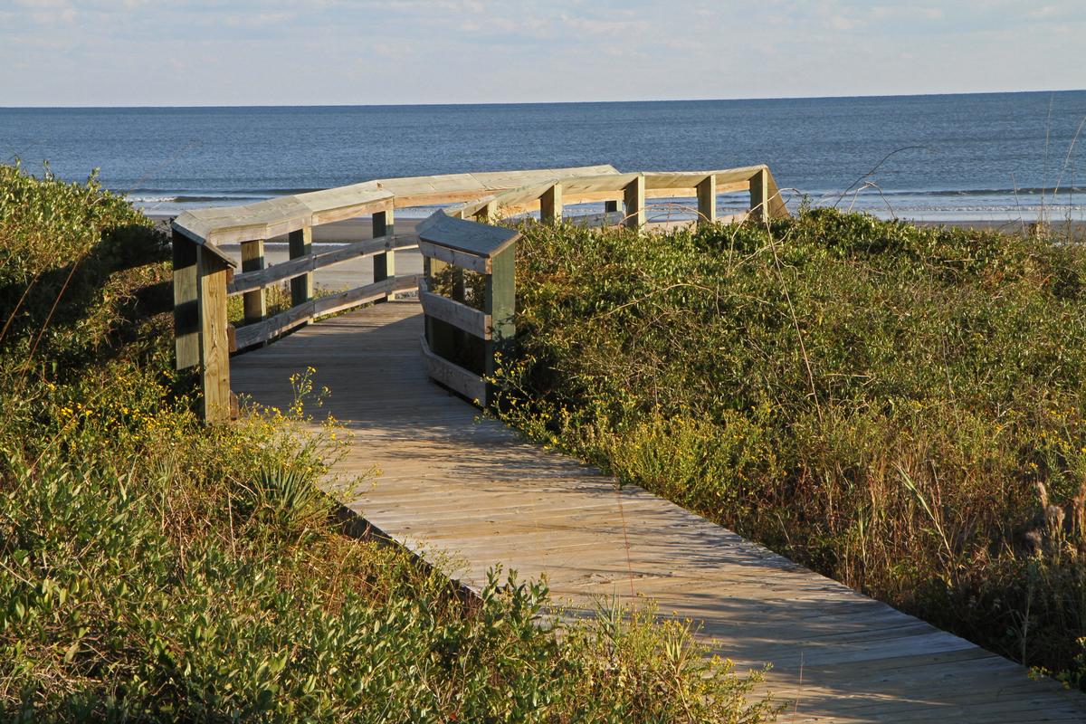 Atlantic Ocean Boardwalk on Kiawah Island