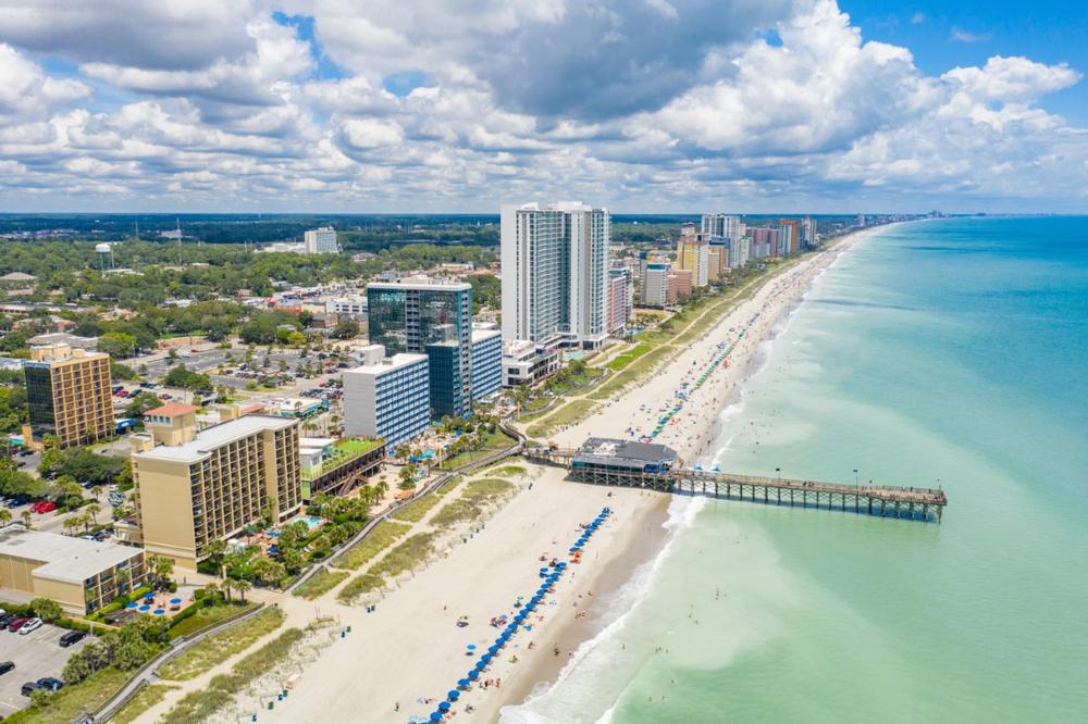 Ride the SkyWheel and explore beachside fun on a cheap trip.