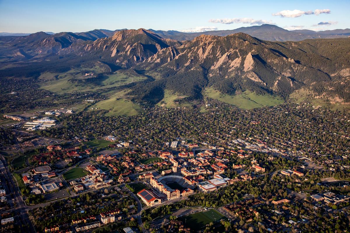 University of Colorado Boulder Campus, Boulder Colorado, Flatirons