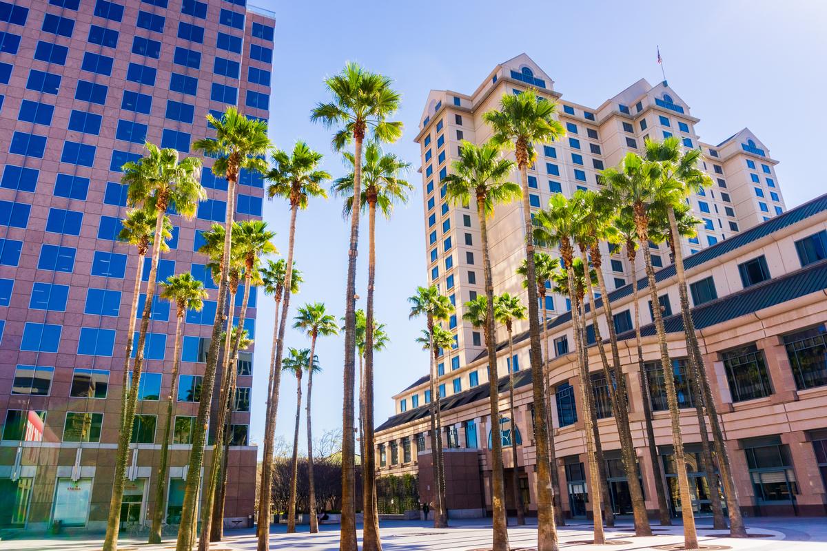  Urban landscape in downtown San Jose, Silicon Valley, California