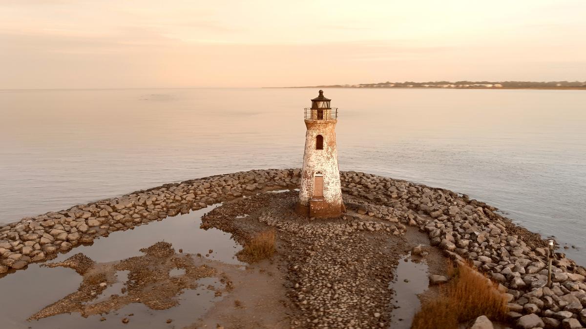 Cockspur Lighthouse on Tybee Island
