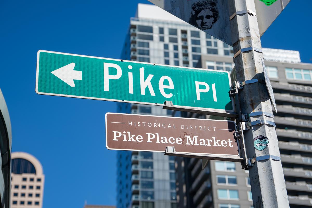 Sign for Pike Place Market
