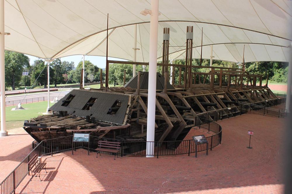 Discover an unusual Civil War ironclad preserved in an immersive riverside museum.