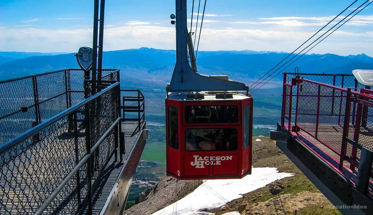 I took this photo when we reached the top of Rendezvous Mountain