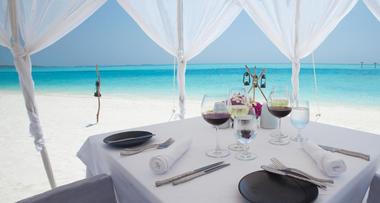 Dining at Anantara Dhigu Maldives Resort
