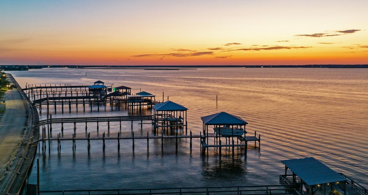 Piers on the Bay of Saint Louis, MS