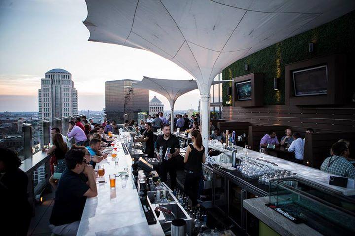Sip cocktails and admire romantic rooftop views over downtown St. Louis.
