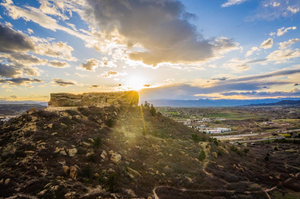 Sunset over Castle Rock