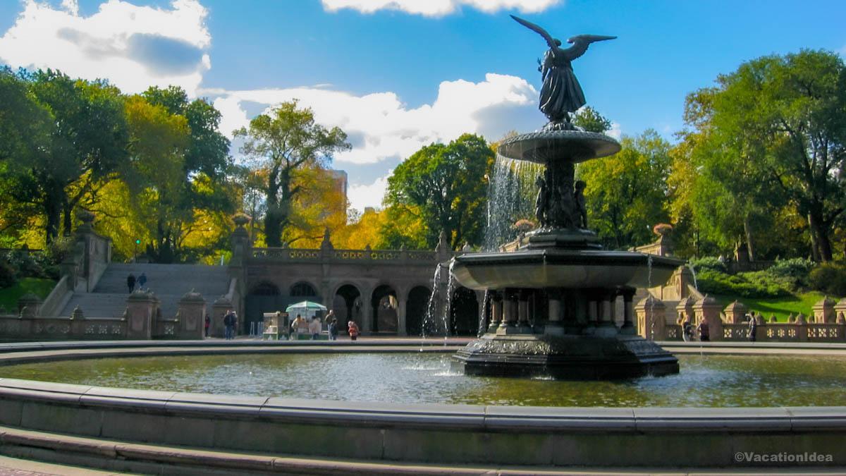 I took this photo of the famous fountain in Central Park on our anniversary trip