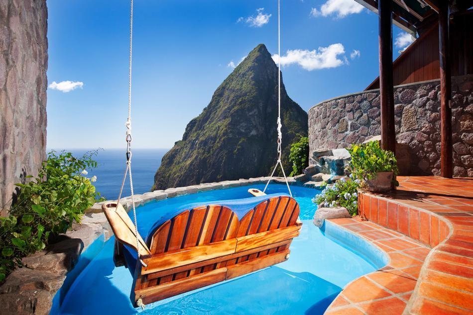 Sleep Among the Clouds in the Open-Wall Suites at Ladera in St. Lucia