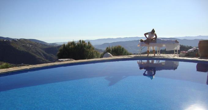 Massage by the pool