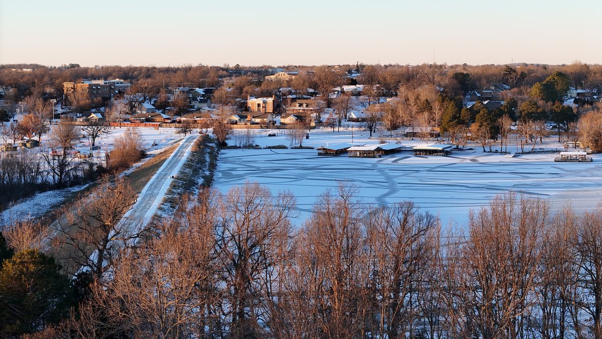 Winter view in Fayettevile, AR