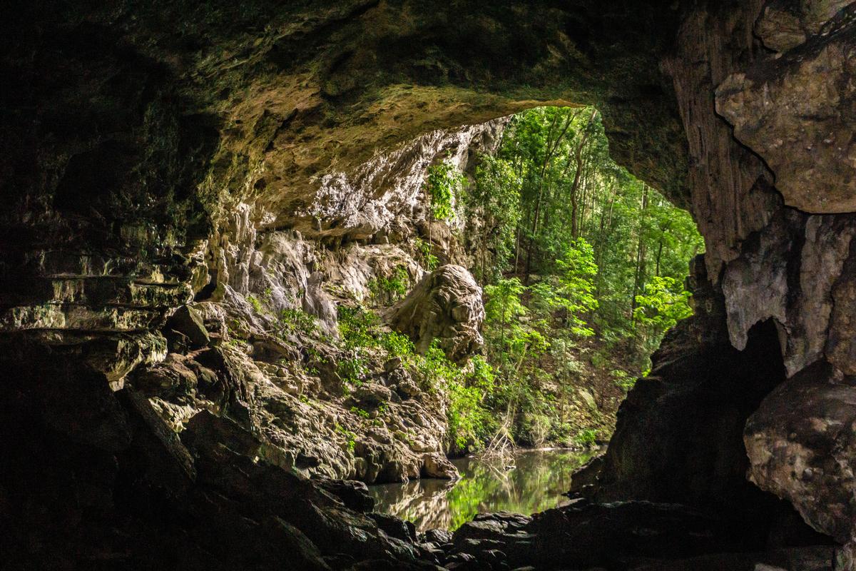 Rio Frio Caves and Cave Waterfalls in Belize